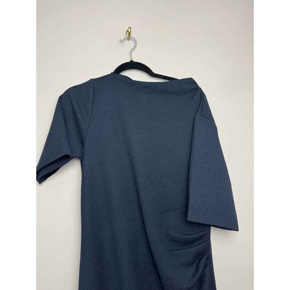 Modern Citizen Womens Evie Dress Size XL Black Ribbed Knit Short Sleeve - Picture 5 of 7